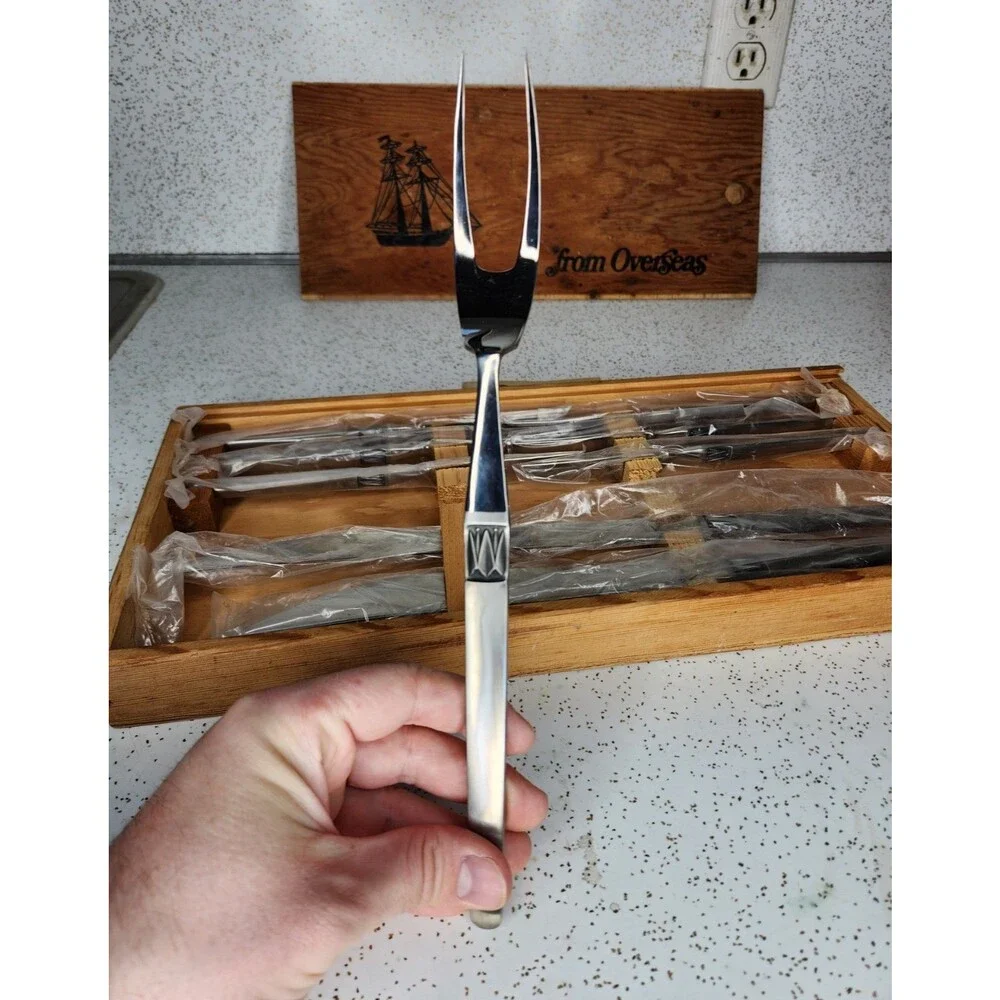 Arthur SALM MCM Stainless Steel Japan Carving Set 9 Piece ASFI Satin w/ Case